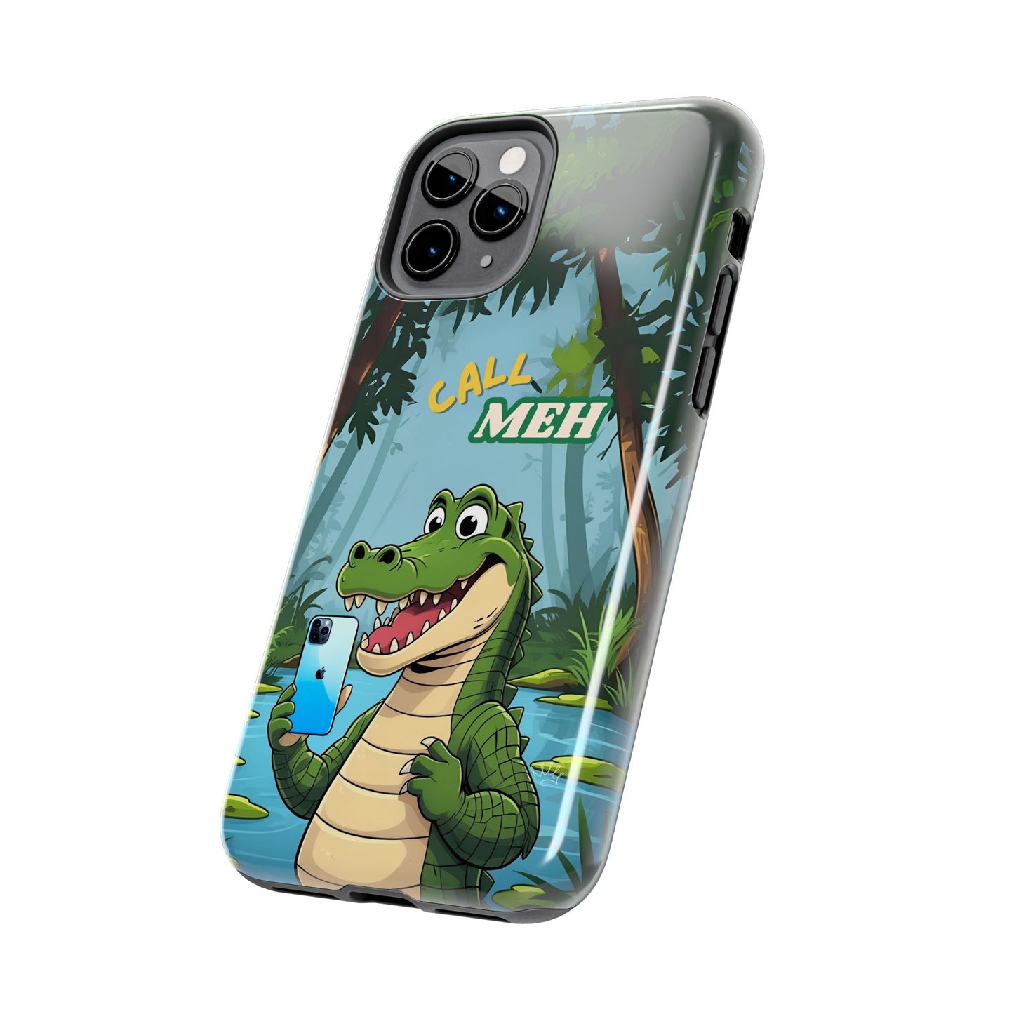 Playful Alligator Phone Case | Unique Tough Protector for Kids & Adults | Fun Jungle Design, Gift for Holidays & Birthdays