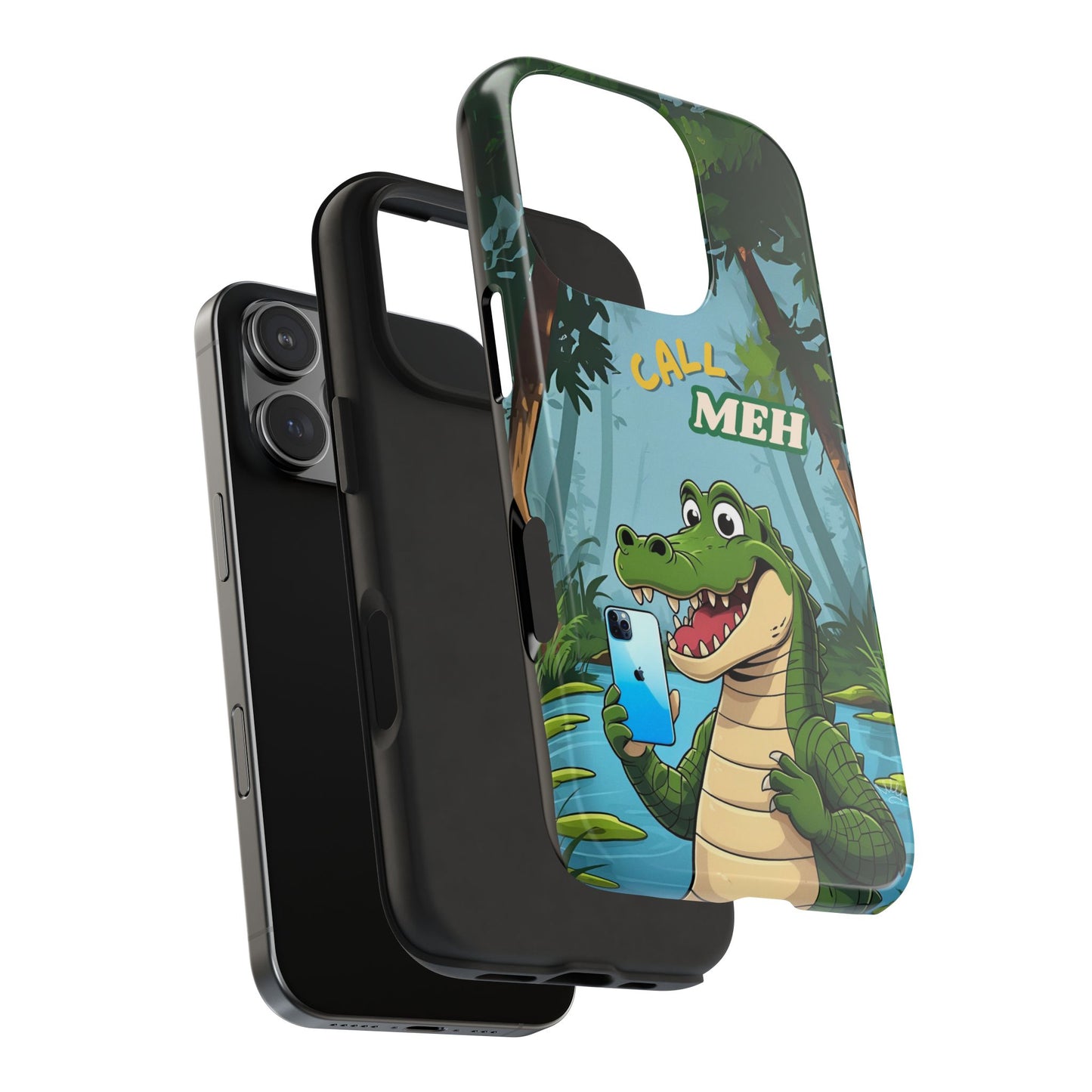 Playful Alligator Phone Case | Unique Tough Protector for Kids & Adults | Fun Jungle Design, Gift for Holidays & Birthdays