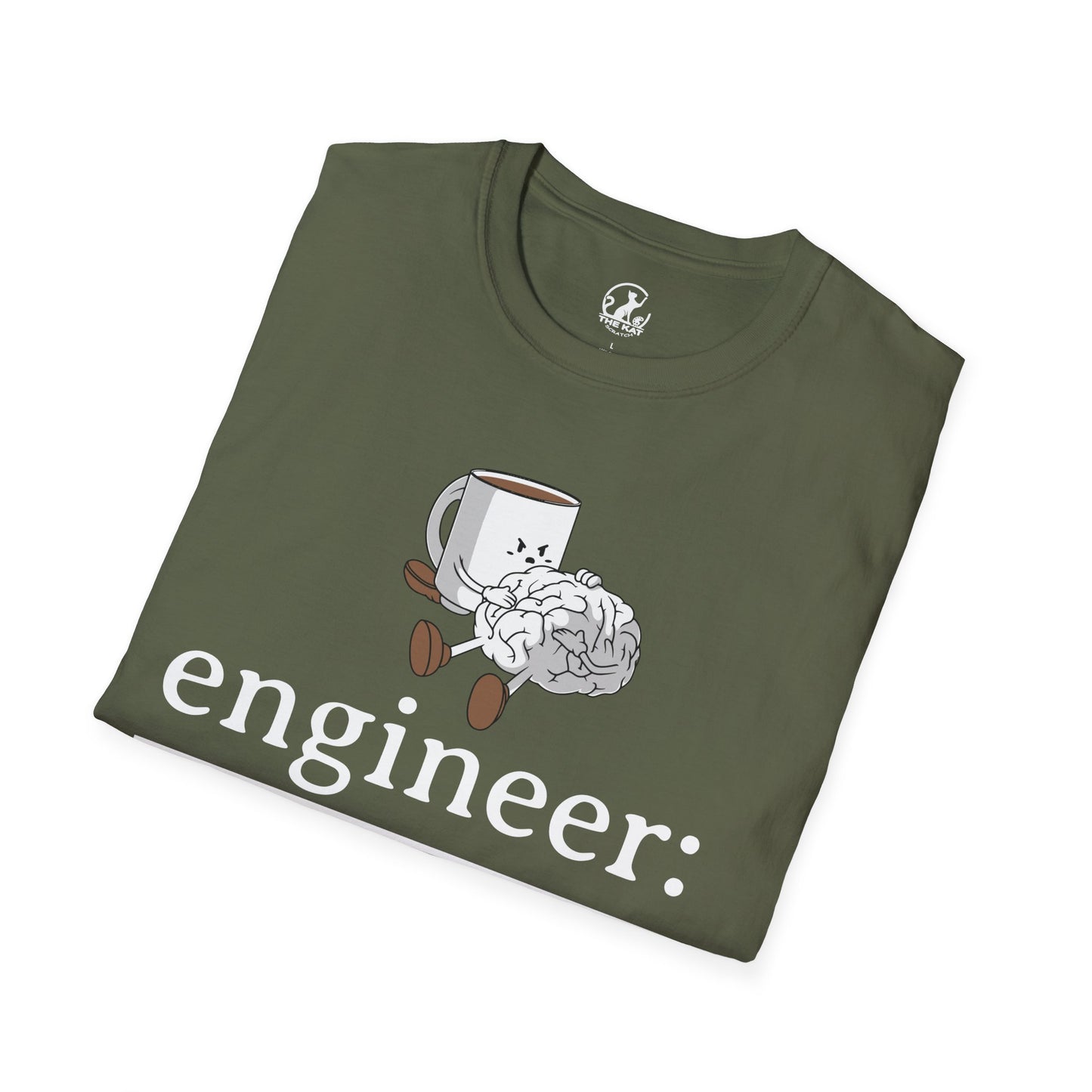 T-Shirt - engineer: " a professional at turning coffee into productivity"