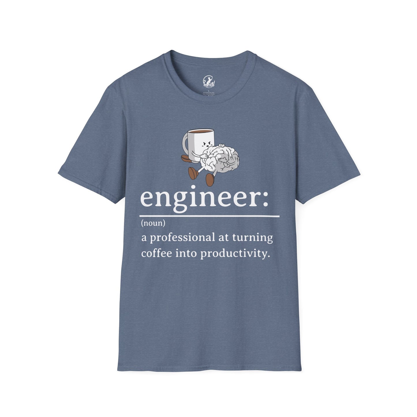 T-Shirt - engineer: " a professional at turning coffee into productivity"