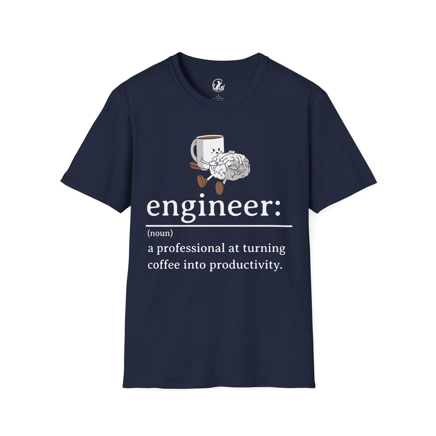 T-Shirt - engineer: " a professional at turning coffee into productivity"