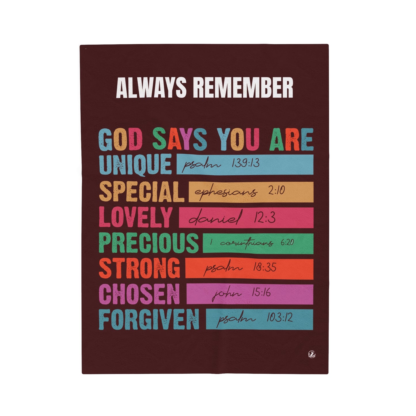 Plush Blanket - God Says You Are