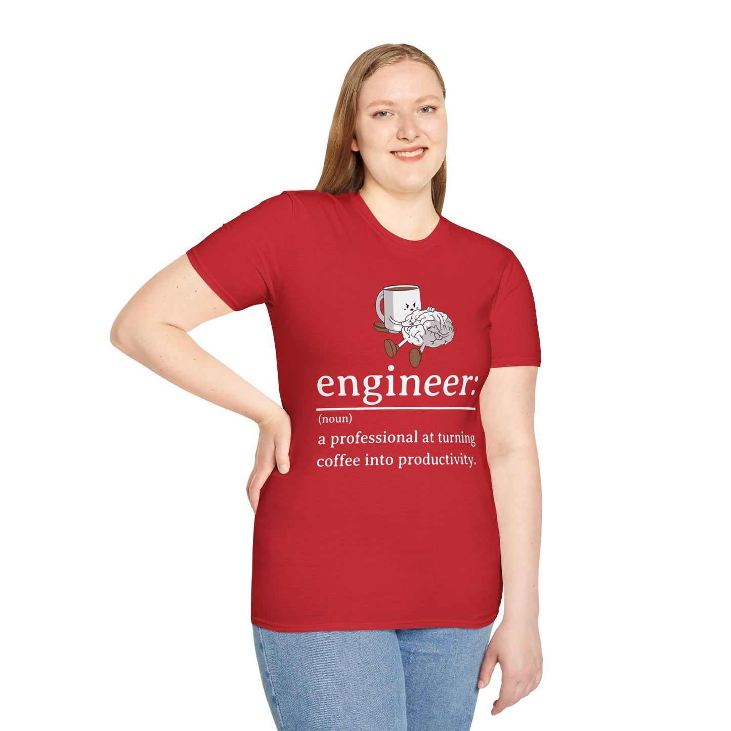 T-Shirt - engineer: " a professional at turning coffee into productivity"