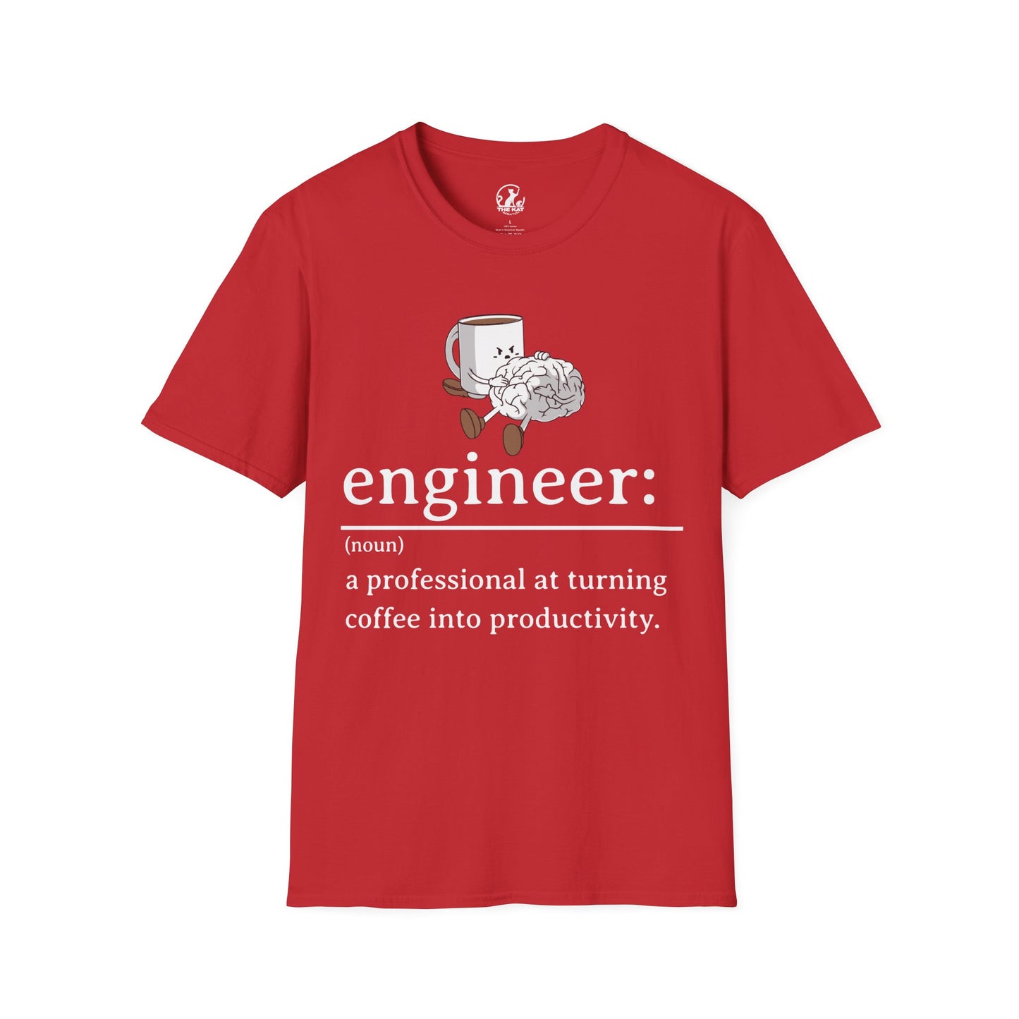 T-Shirt - engineer: " a professional at turning coffee into productivity"