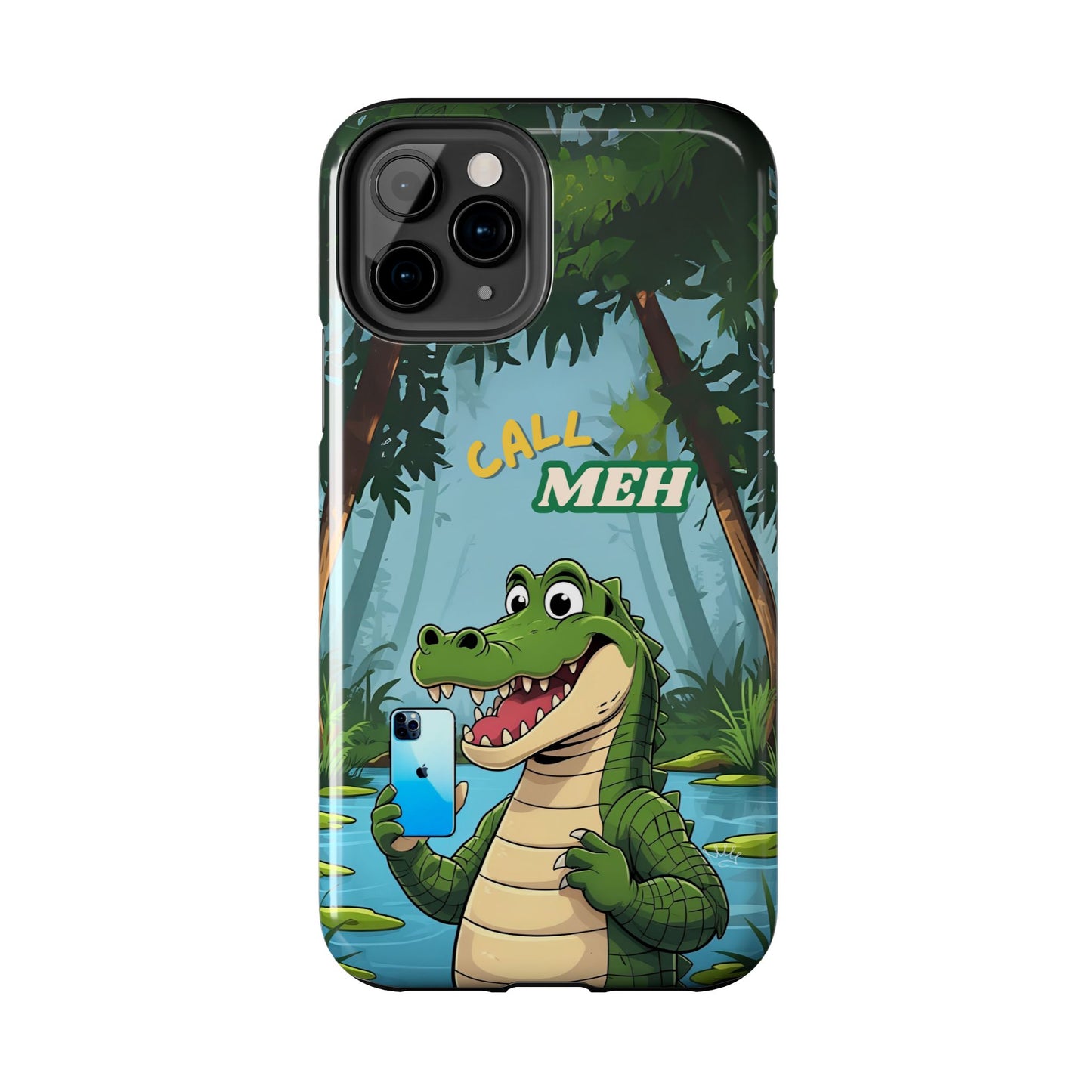 Playful Alligator Phone Case | Unique Tough Protector for Kids & Adults | Fun Jungle Design, Gift for Holidays & Birthdays