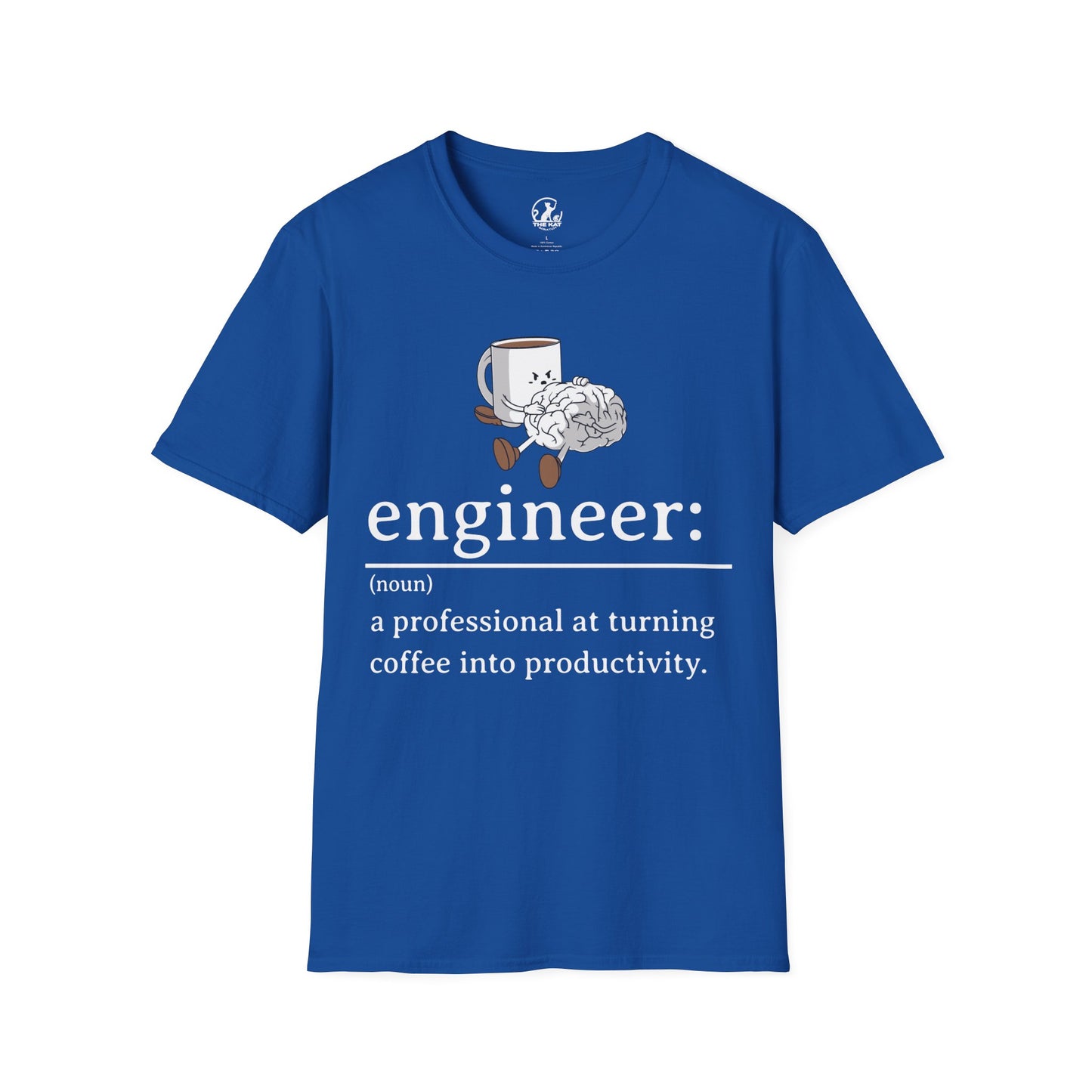 T-Shirt - engineer: " a professional at turning coffee into productivity"