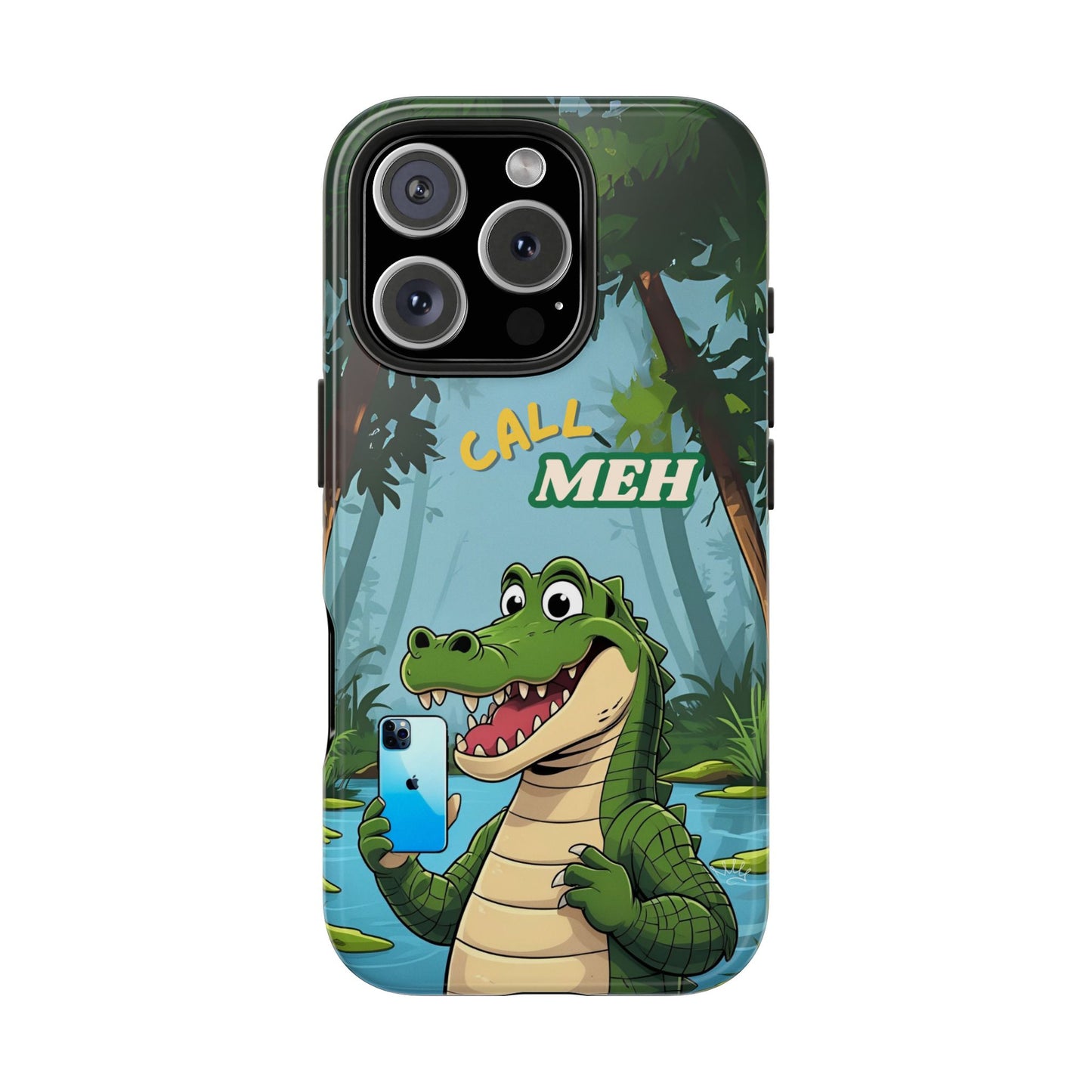 Playful Alligator Phone Case | Unique Tough Protector for Kids & Adults | Fun Jungle Design, Gift for Holidays & Birthdays