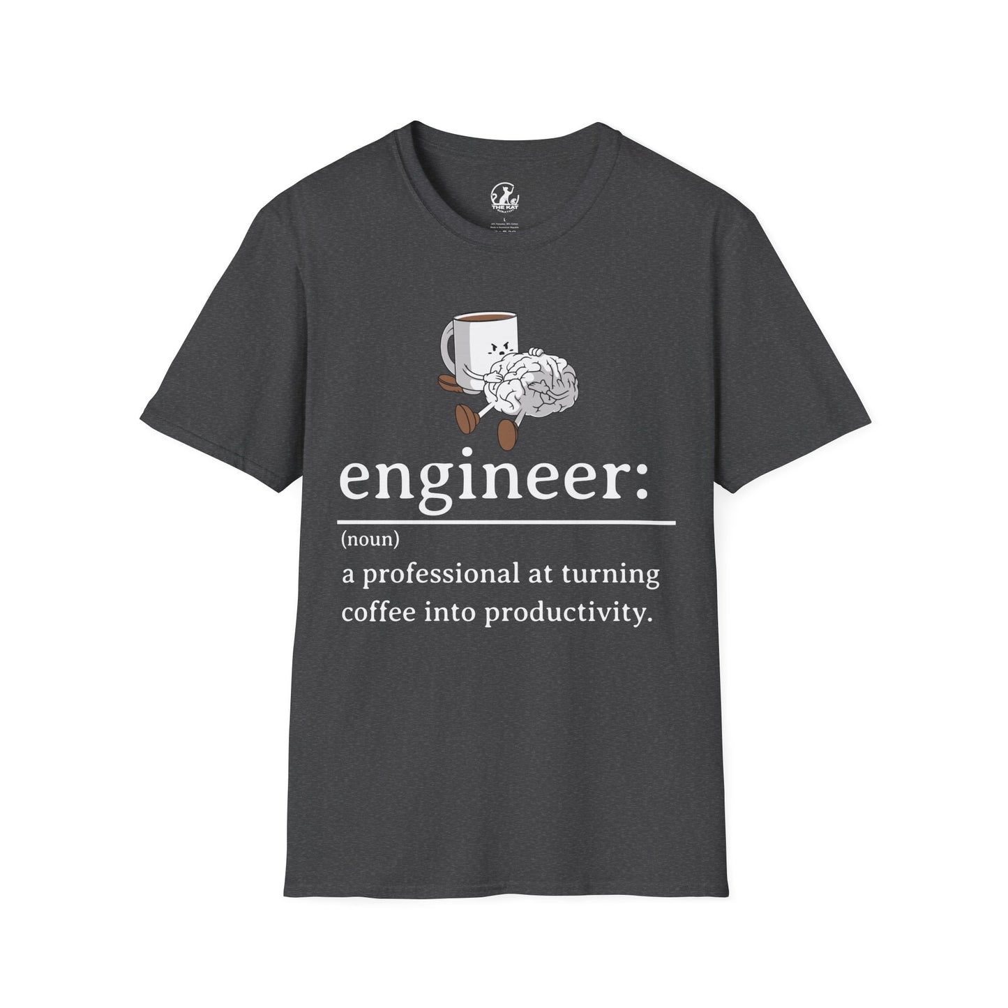 T-Shirt - engineer: " a professional at turning coffee into productivity"