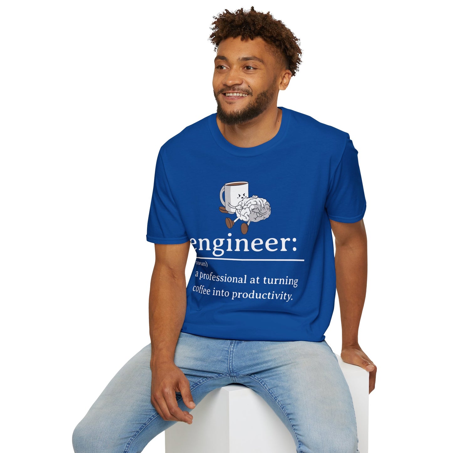 T-Shirt - engineer: " a professional at turning coffee into productivity"