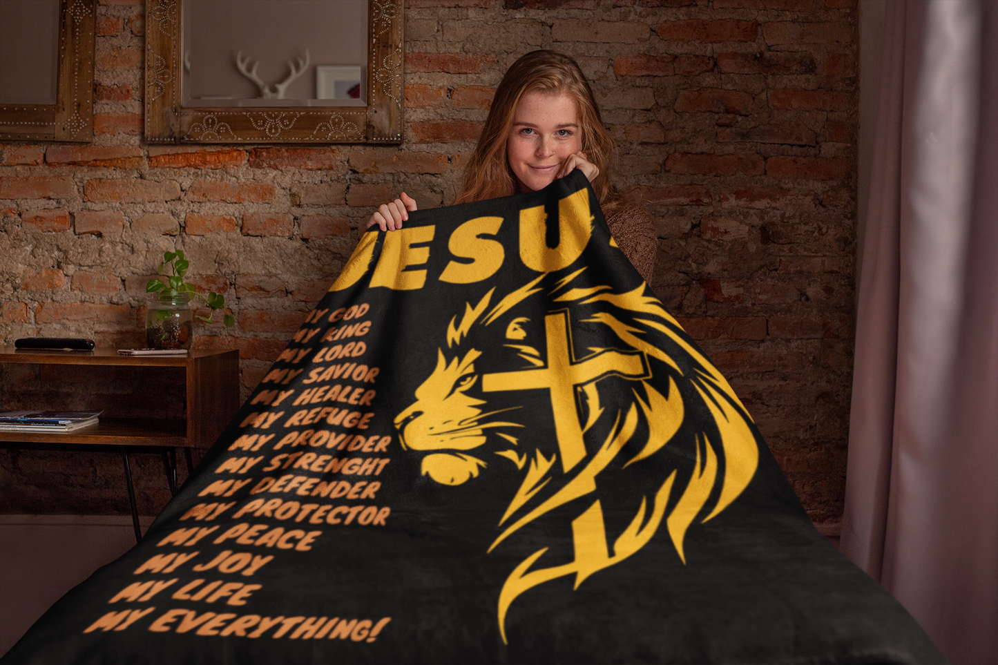 Plush Blanket - Jesus My... (Black)