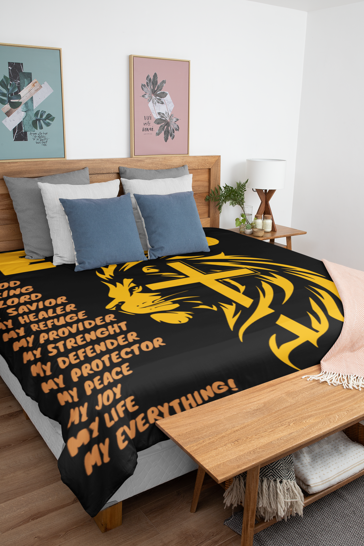 Plush Blanket - Jesus My... (Black)