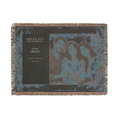 Personalized Mom Photo Woven Blanket | Custom Family Portrait & Bible Verse Gift