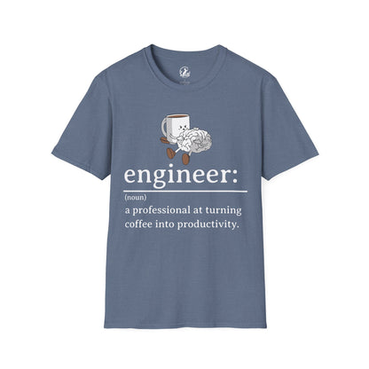 T-Shirt - engineer: " a professional at turning coffee into productivity"