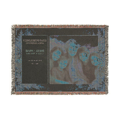 Personalized Grandchildren Photo Woven Blanket | Custom Grandkids Portrait Gift