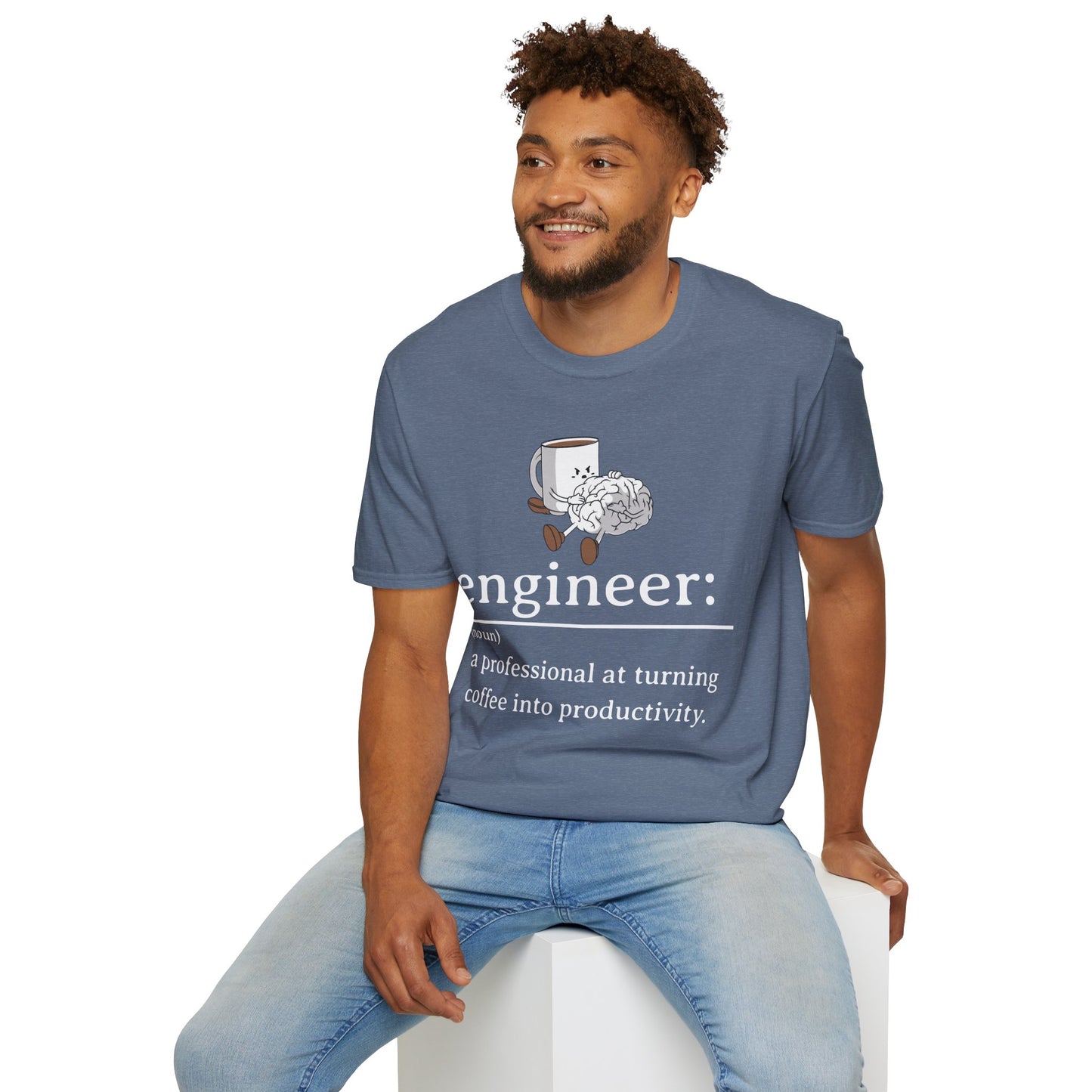 T-Shirt - engineer: " a professional at turning coffee into productivity"