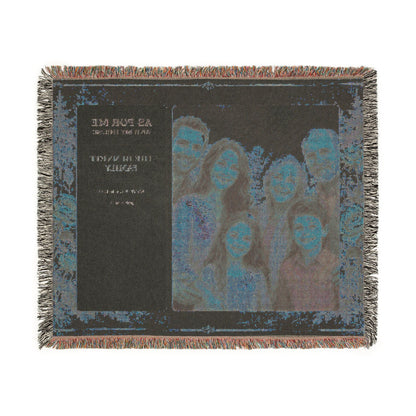 Personalized Christian Family Woven Blanket | Custom Photo & Bible Verse