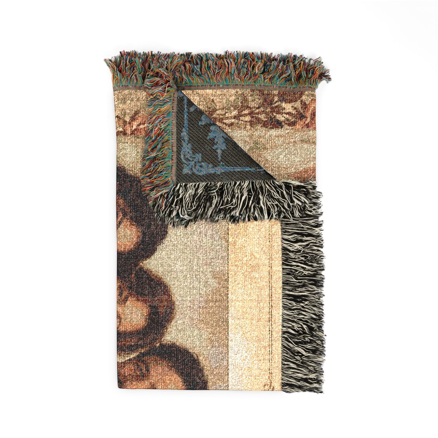 Personalized Mom Photo Woven Blanket | Custom Family Portrait & Bible Verse Gift