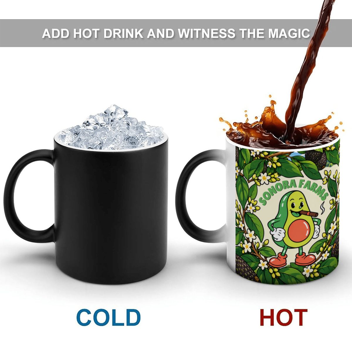 Personalized Magic Mug 11 oz | Custom Logo & Message