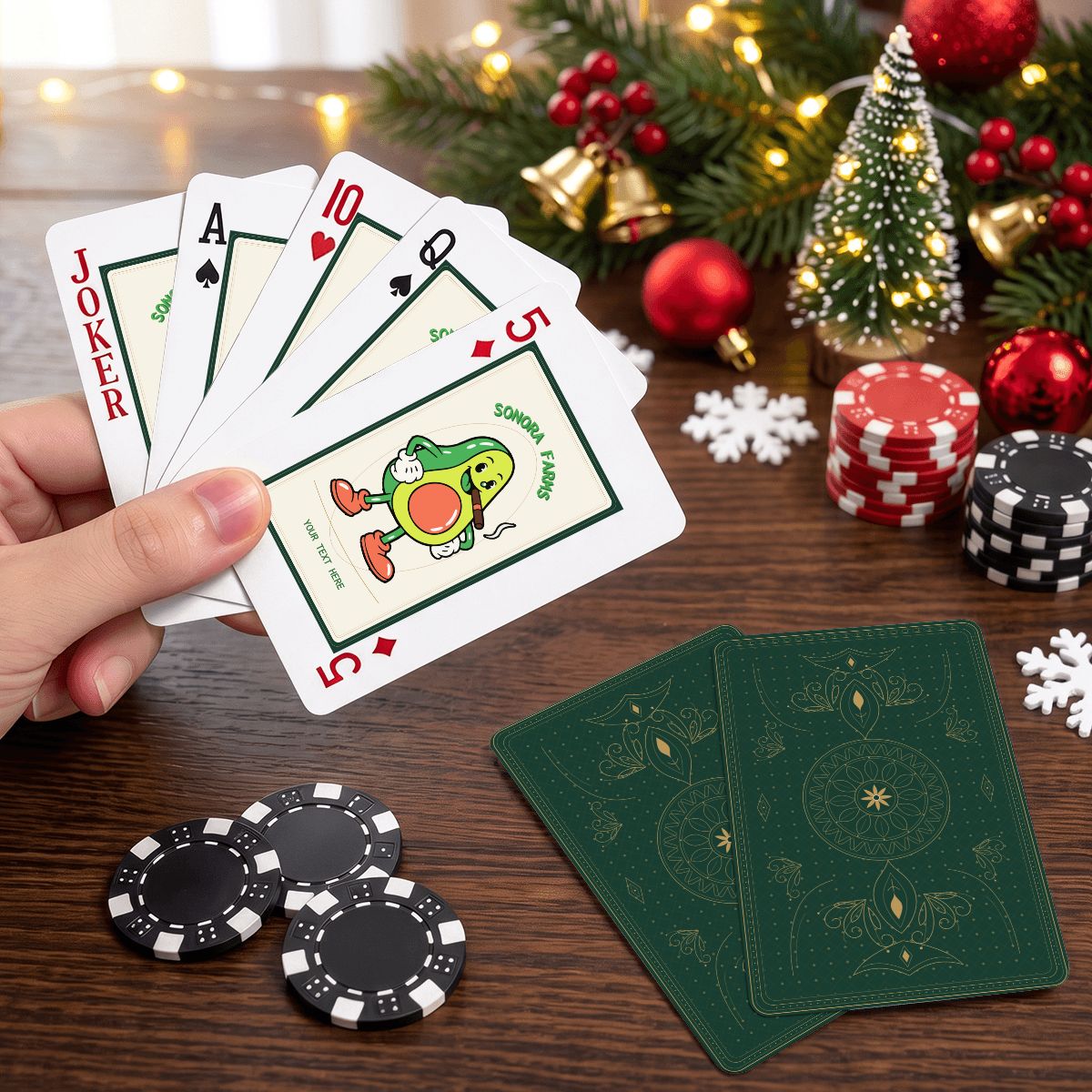 Custom Logo Playing Cards with Tin Case | Standard Corporate Deck