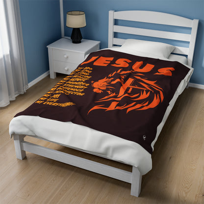 Plush Blanket - Jesus My... (Burgundy)