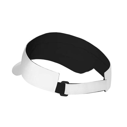 Rear adjustable closure and dark inner band of the sun visor